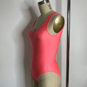 American Apparel high-cut neon pink Swimsuit